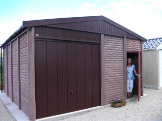 Stratford Concrete Garages with Apex Roof by Leofric