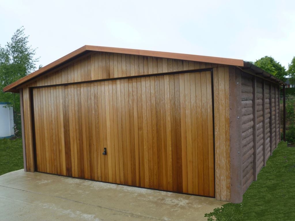 Burford 2 LWC wood composite Garage
