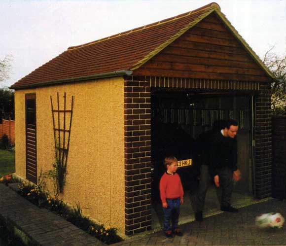 Concrete Garage Windsor 35 son and dad at the front